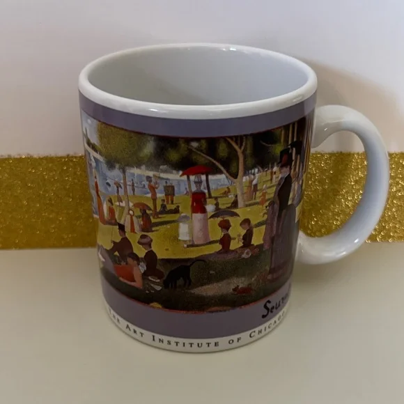 1993 George Seurat Art Institute of Chicago Ceramic Mug - Picture 3 of 5